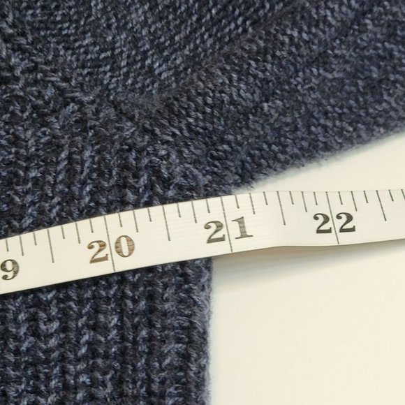 Urban Pipeline Sweater, Men Large, Gray Ribbed, Thick, Button Cowl Neck, EUC - Picture 8 of 11